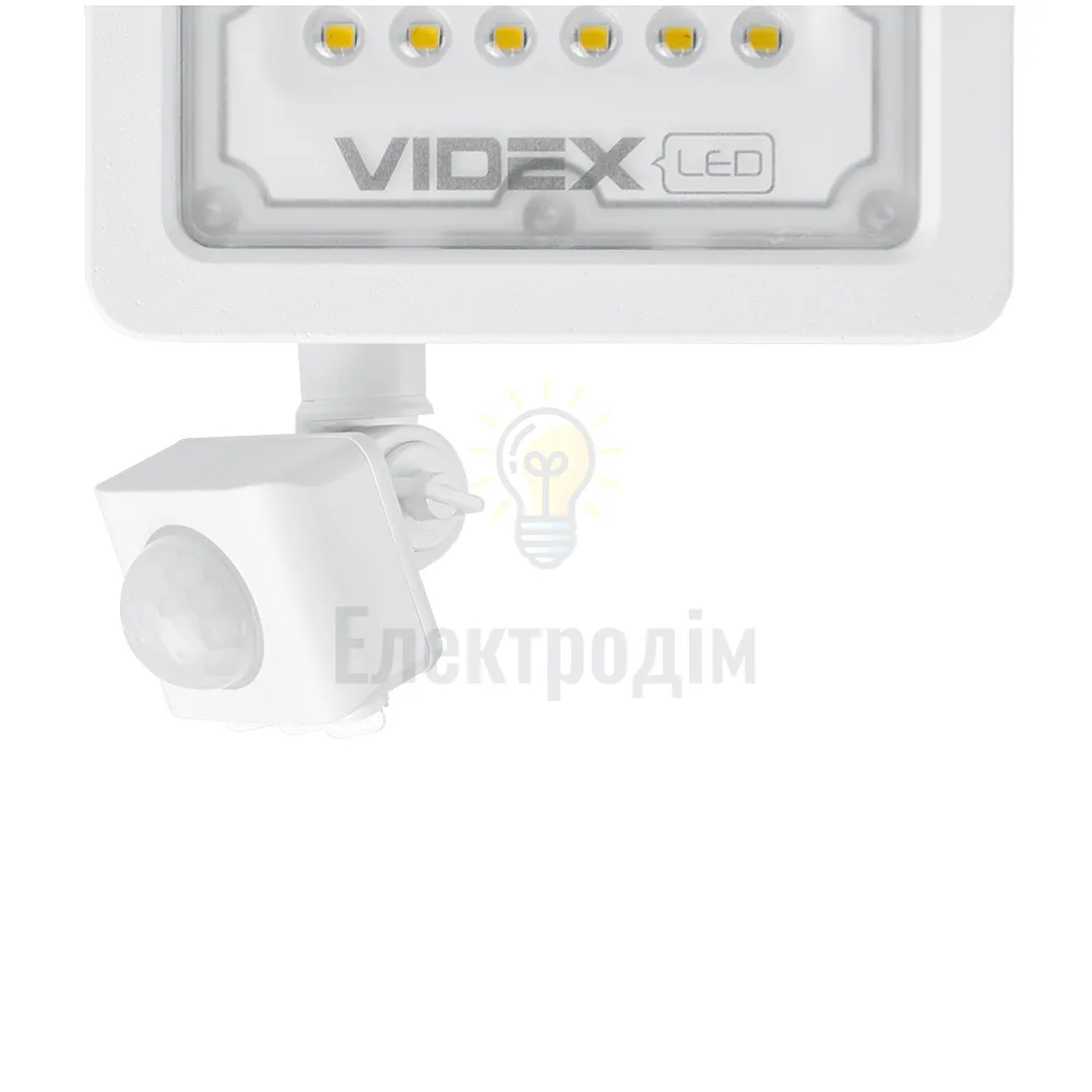 Д/р LED прожектор VIDEX F2e 20W 5000K з датчиком руху та освітленості VL-F2e205W-S  - фото 3