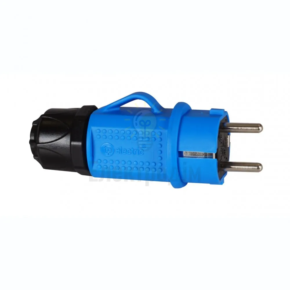 Вилка Вилка пряма з/з, 16А, синя(IP44), TP electric (3101-700-0900) 62-56-06 