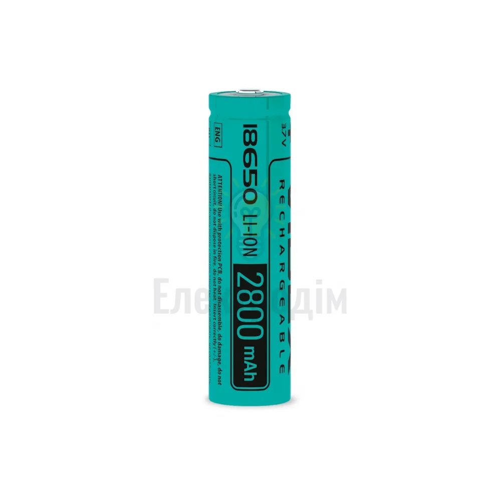 Акумулятор Videx літій-іонний 18650(без захисту) 2800mAh bulk1шт 18650/2800/1B 
