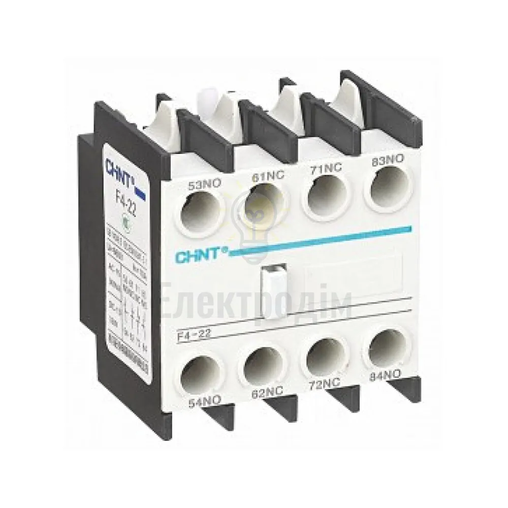 Допоміжний контакт F4-22(2NO+2NC) Chint 