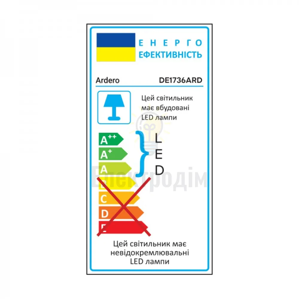 DE1736ARD настільний світильник чорний 9W 2700K-4000K-6500K 550LM , димер, (14.9*14*44.2cm) IP20 80034  - фото 3