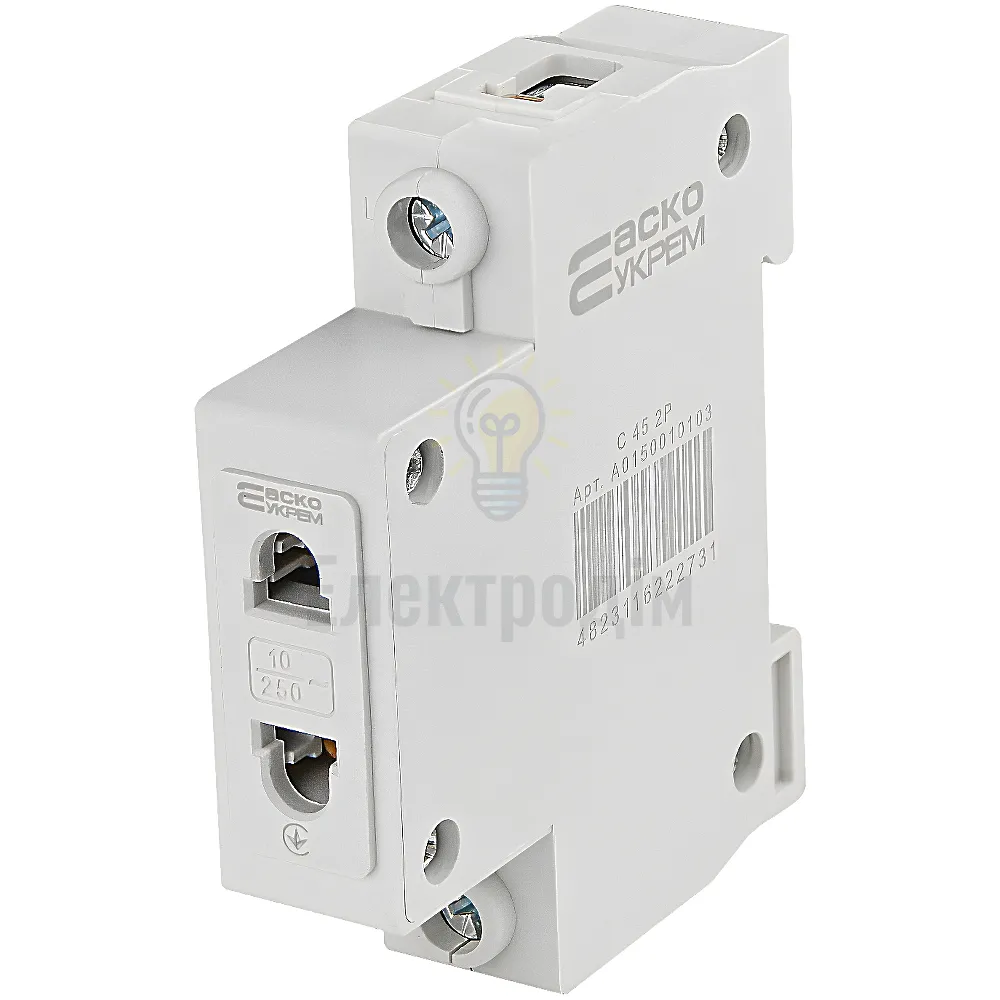 Розетка на Din-рейку C 45 2Р A0150010103 