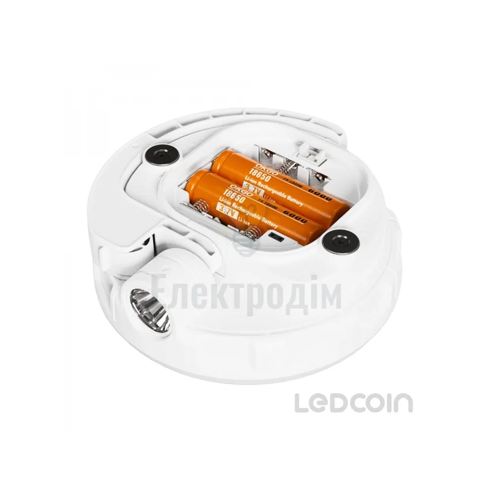 EL307 акум. світильник 11W, 138*54mm, 2*1500mAh (зм. акум. 18650), білий, LC 81167  - фото 6