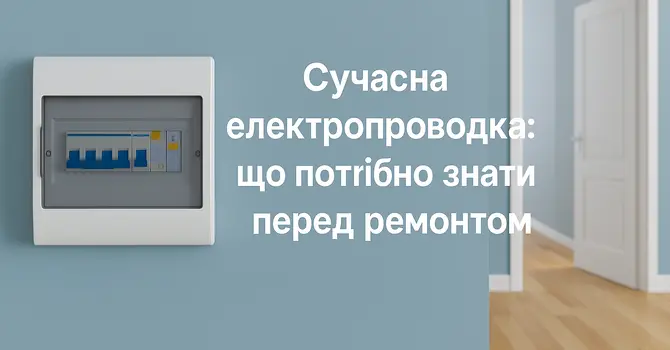 Сучасна електропроводка: що потрібно знати перед ремонтом — стаття в блозі Електродім