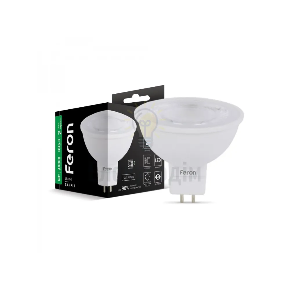 LB-194  MR16 decor  G5.3 230V 6W 500Lm 4000K 25837 