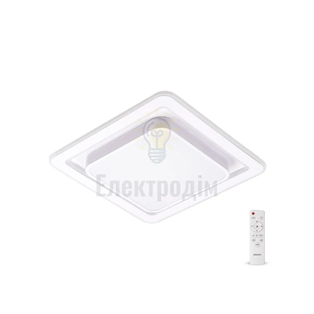AL6400ARD 80W квадрат 6240Lm 3000K-6500K 480*480*70mm PEARL S 80242  - фото 2