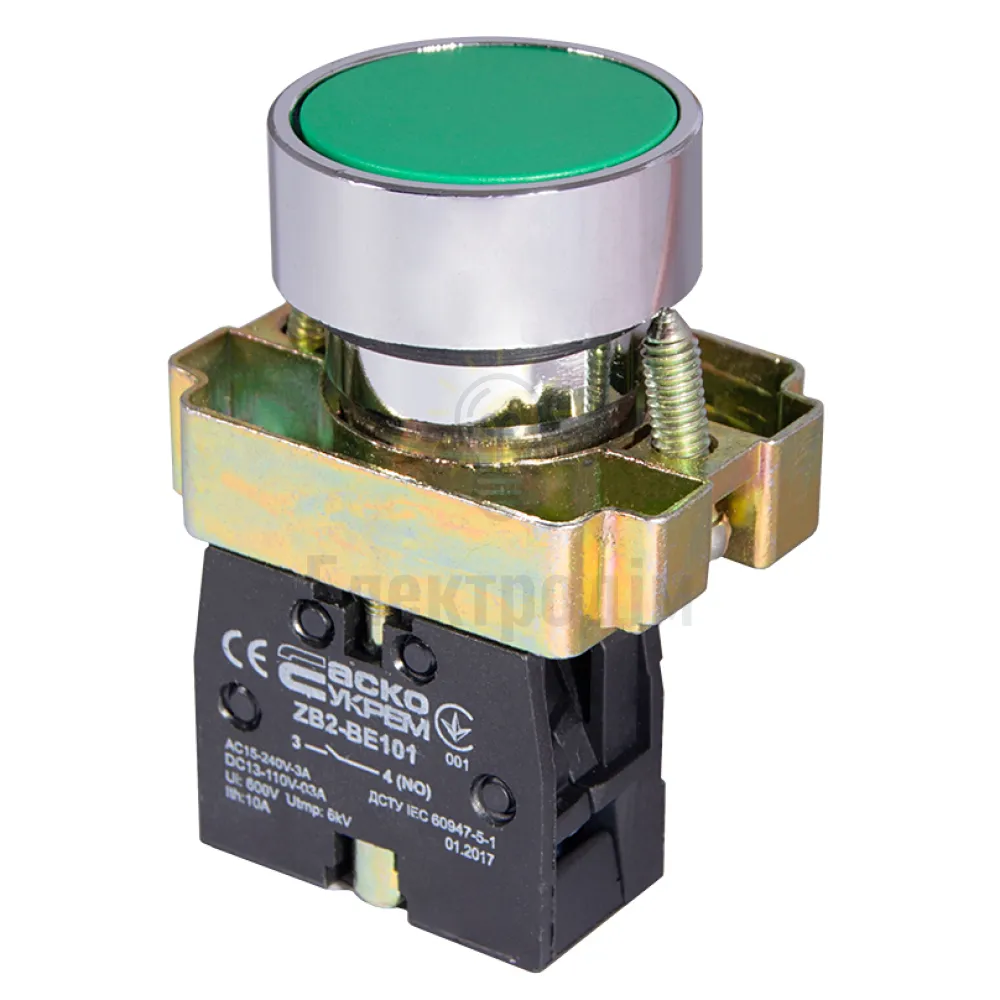 XB2-BA31 Кнопка Старт зелена  АСКО A0140010002 