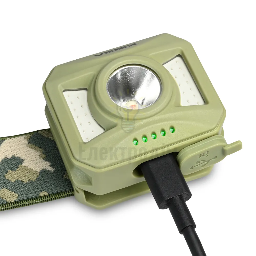 Налобний світлодіодний ліхтарик VIDEX 120Lm RED VLF-H085R-TAC  - фото 5