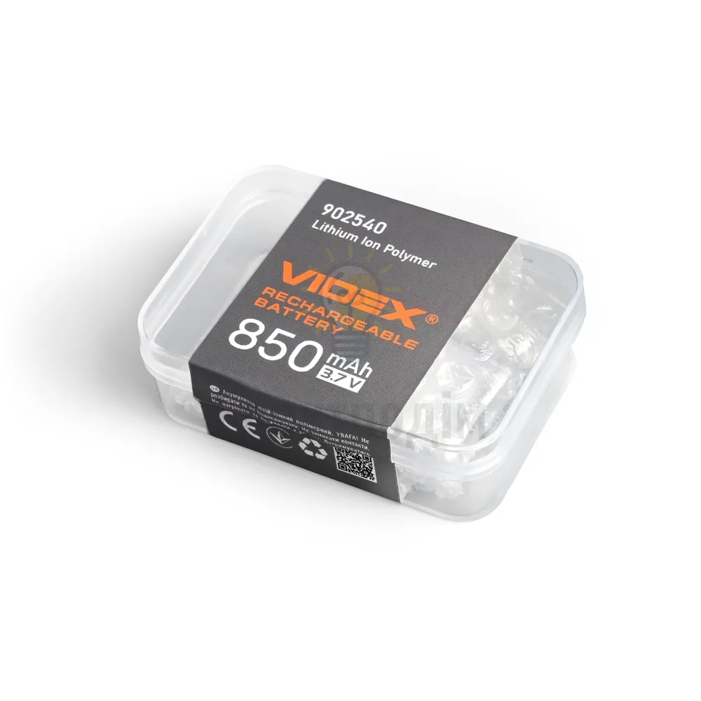 Акумулятор B902540 Li-pol 850mAh Videx VLF-B902540-85  - фото 1