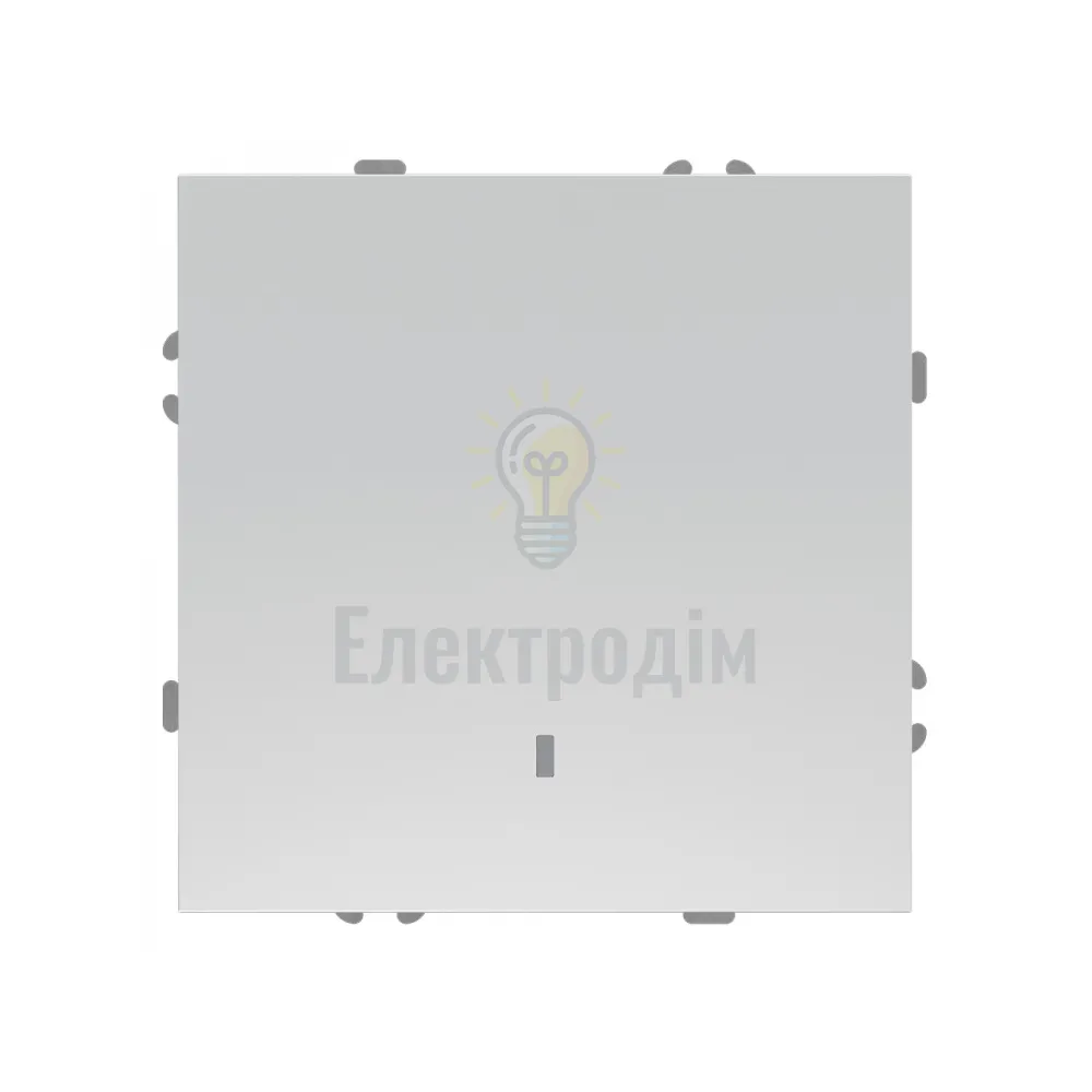 EV111L-S вимикач 1-кл. з підсвіткою, механізм срібло 10А Soft 80792  - фото 1