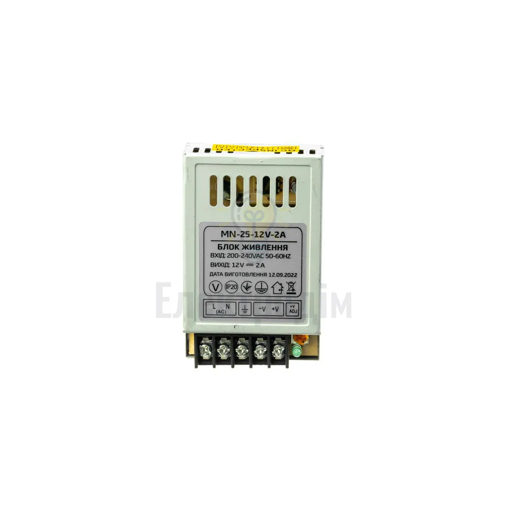 Блок  живлення 12В MN Блок живлення MN 2А - 25W 1013395  - фото 1