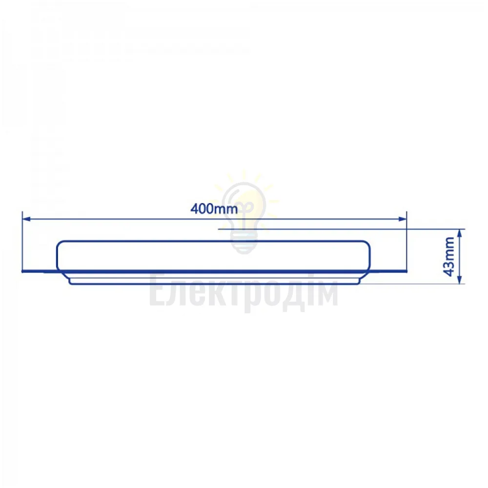 AL6090 60W трикутник, 3840Lm 3000K-6000K 400*400*37mm TRIANGLE 40279  - фото 2