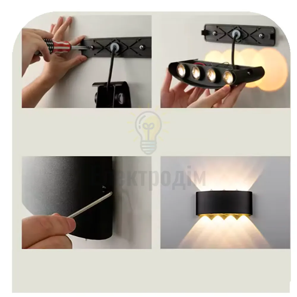 LED світильник VELMAX V-YJ-QW-G04, 8W, 3000K, IP54, 230V 24-62-13  - фото 2