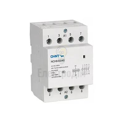 Контактор зм. стр. NCH8-40/40 4P 40A 4NO 256099 — купити в Електродім