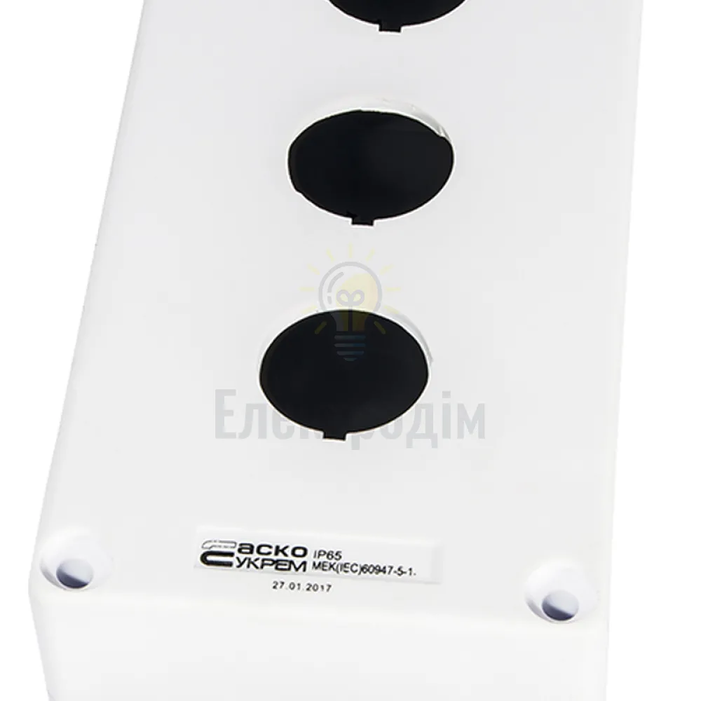 Корпус HJ9-3 (3-місний) білий A0140020037  - фото 4