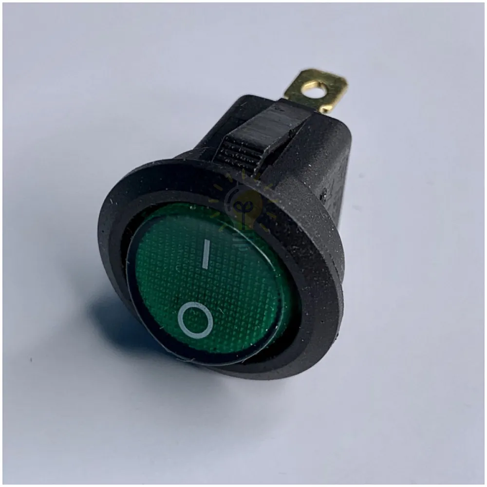 Перемикач  круглbй червоний з підсв. 250V/6A  KCD1-101N-8 LSW07 
