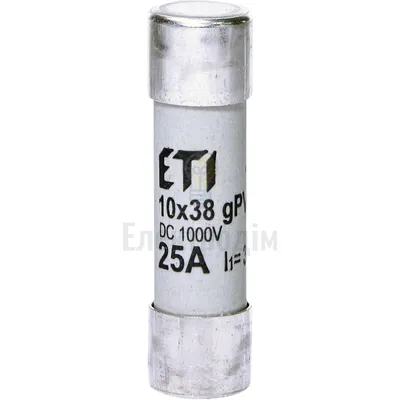 Запобіжник CH 10x38 gPV 25A 1000V (30kA) 2625139 — купити в Електродім