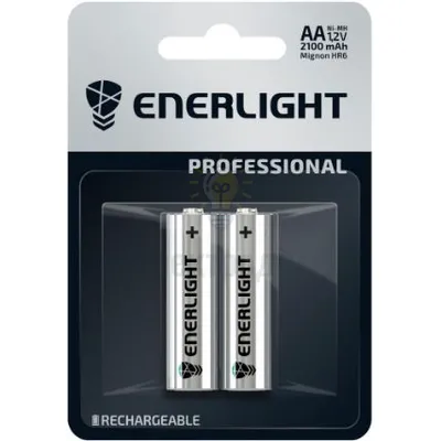 Батарейка Акумулятор Enerlight Professional HR6/AA 2100mAh BLI2 30610102 Enerlight — купити в Електродім
