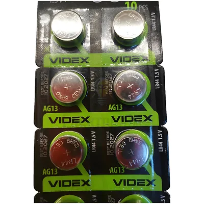 Батарейка Videx AG13/LR44 (1 шт) AG13/1.5V — купити в Електродім