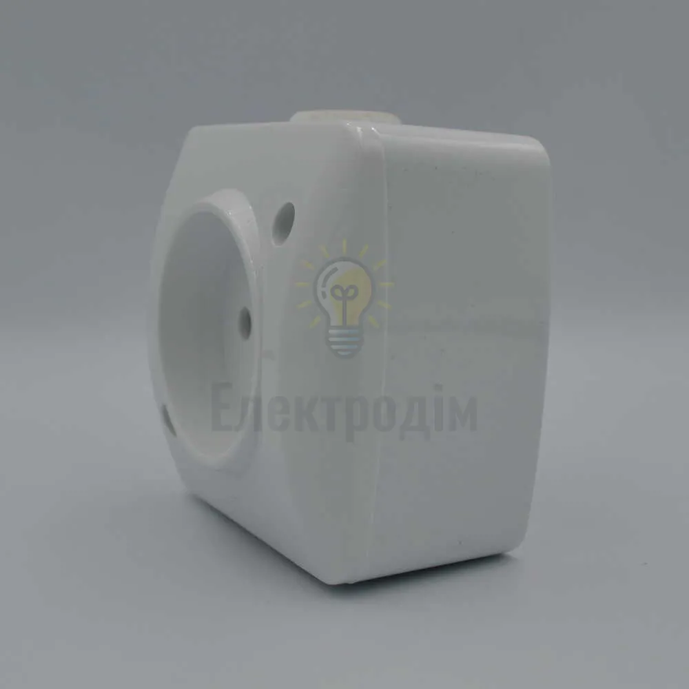 Розетка Alsu біла одинарна без заз 504-010200-215  - фото 4