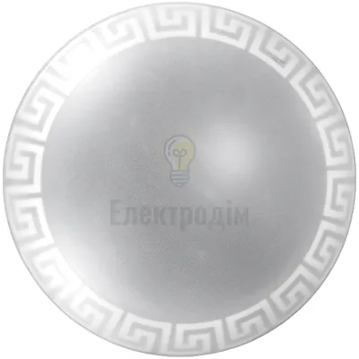Світильник, скло-метал, Е27, 60W, 300х95мм, IP20, білий, круглий, 38916 36-17-10 — купити в Електродім