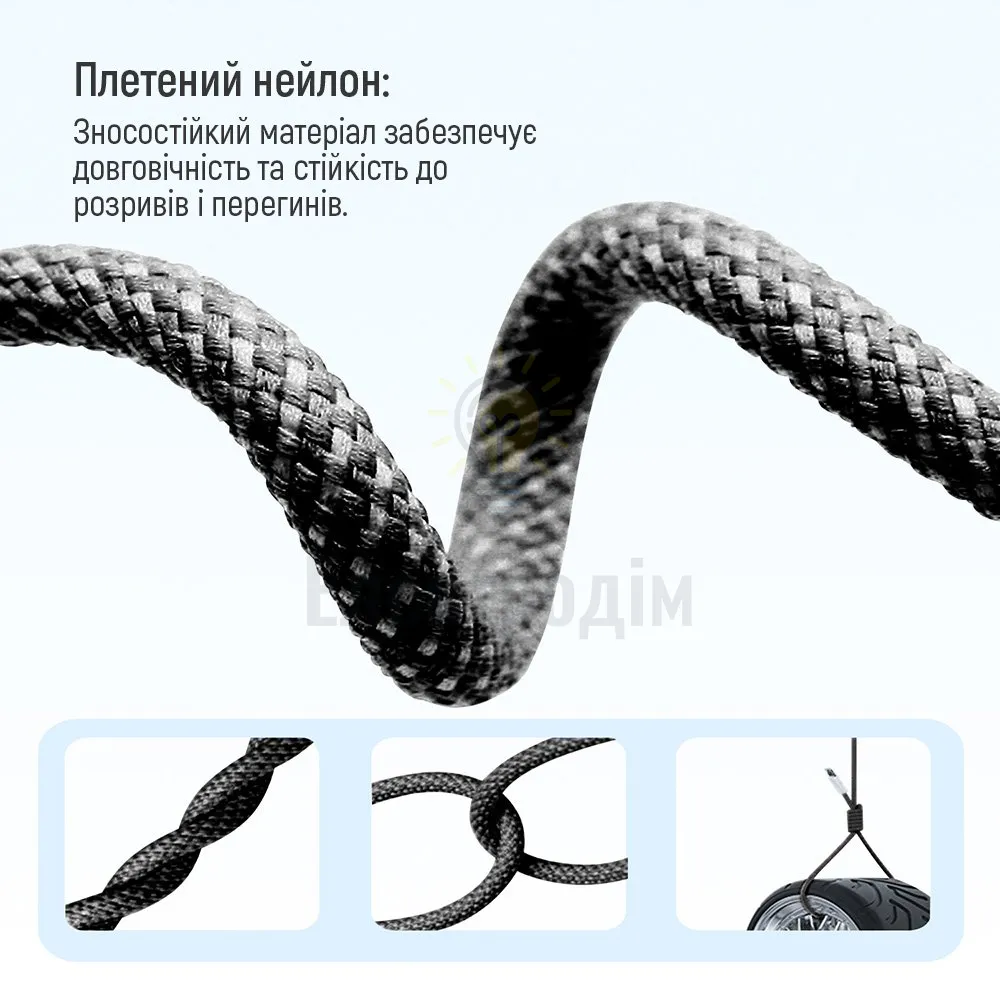 Кабель USB PD Type-C/Type-C ColorWay CW-CBPDCC061-BK 3,0A 60W 1м чорний CW-CBPDCC061-BK  - фото 2