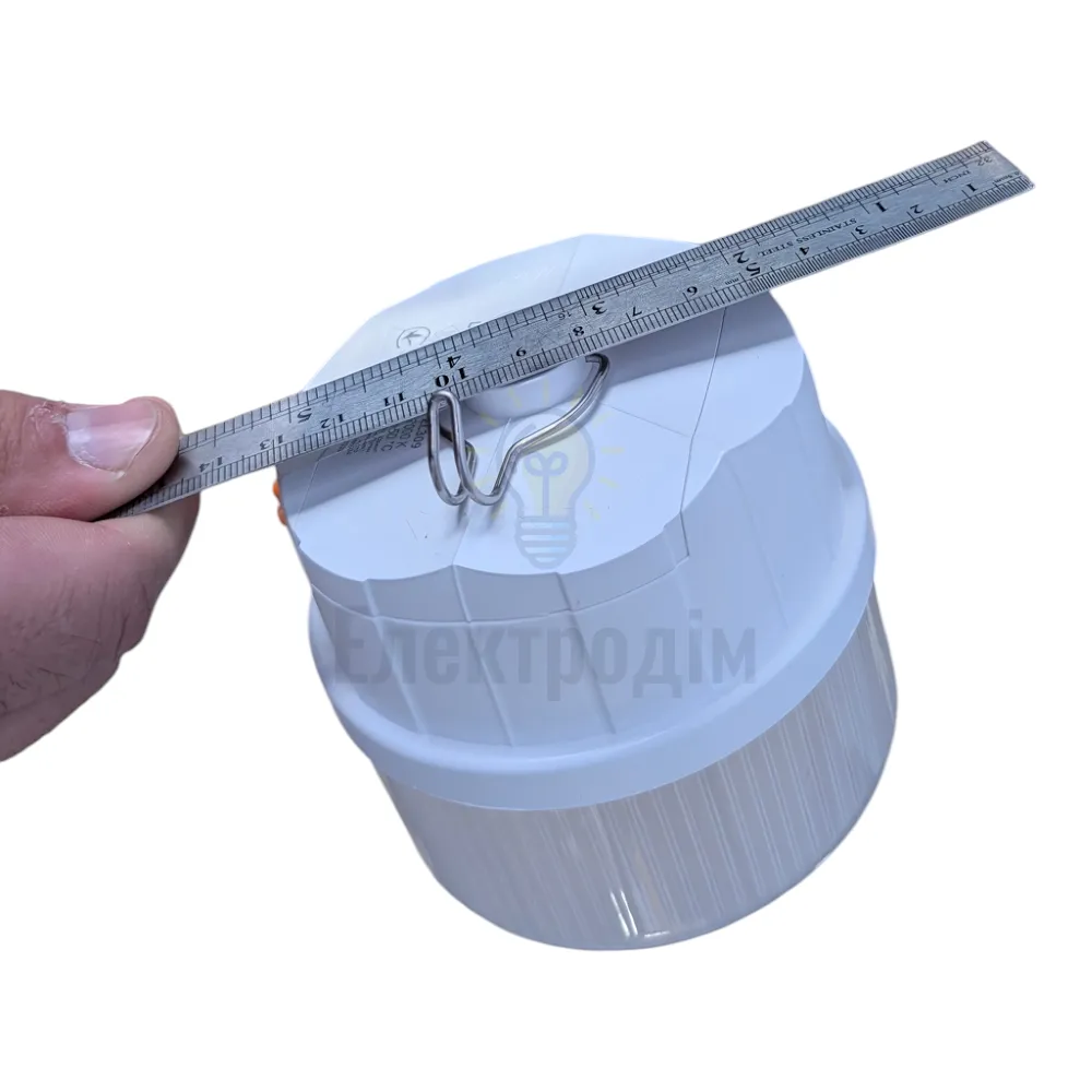 EL309 акум. світильник 13W, 100*105mm, 3*1200mAh (зм. акум. 18650), білий, LC 81171  - фото 1