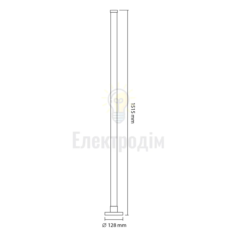 LED лампа підлогова VIDEX TF20 RGB 10W Black VL-TF20B-RGB  - фото 8