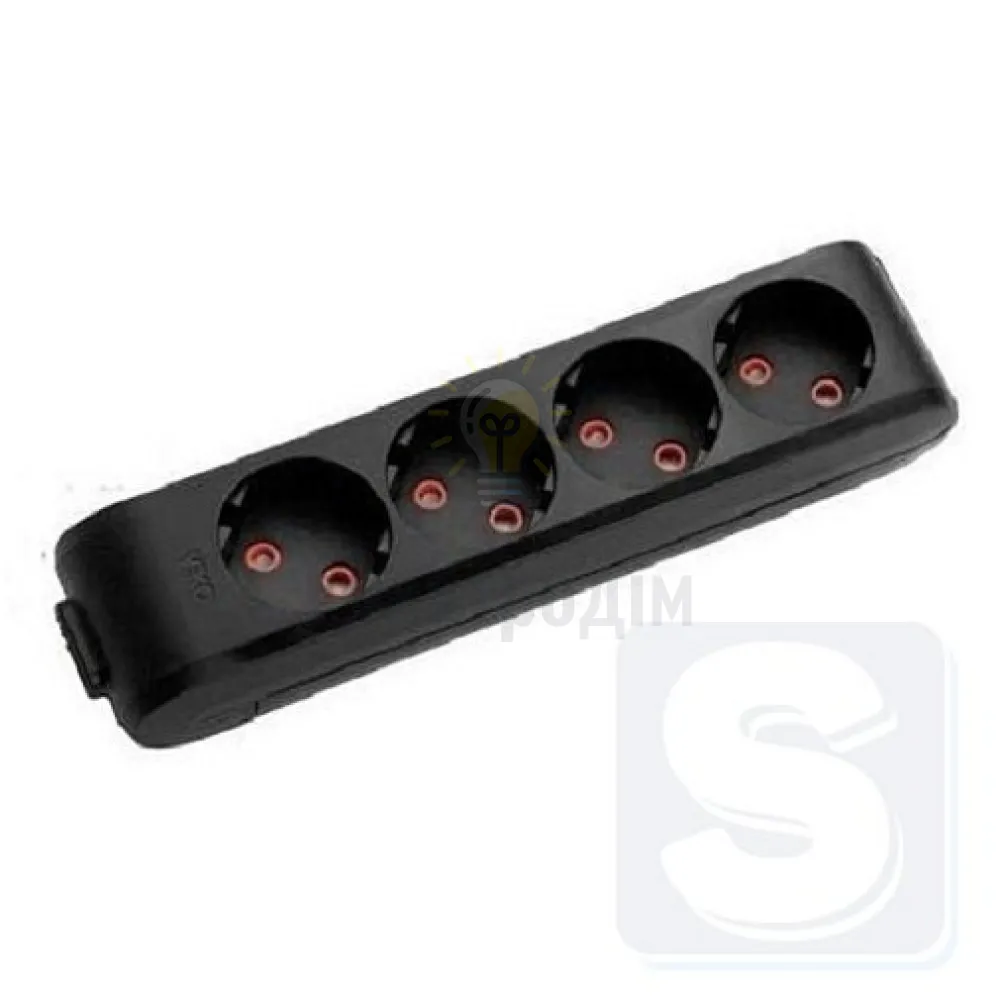 Колодка Vi-Ko Multi-Let Чорна 4 з/з 90134400 