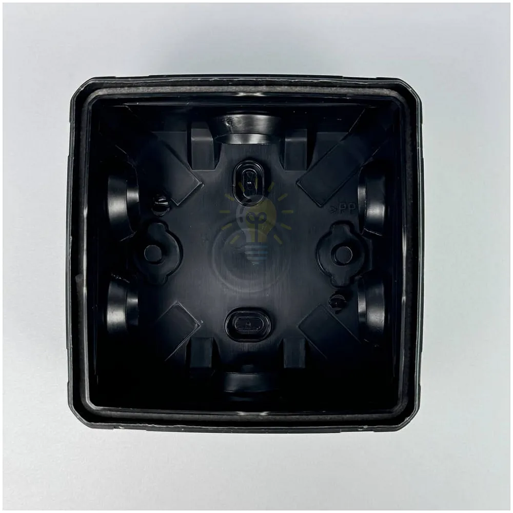 Коробка розподільча СКІМ 114х114х54 (K115) чорна B1102010  - фото 6
