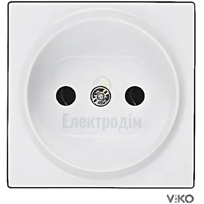 Розетка 1-на  Viko Meridian біла 90970007-WH — купити в Електродім