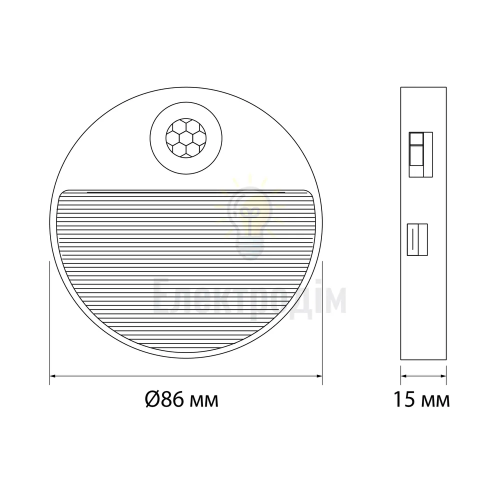 LED Світильник акумуляторний з датчиком руху VIDEX VL-NL105W  - фото 7
