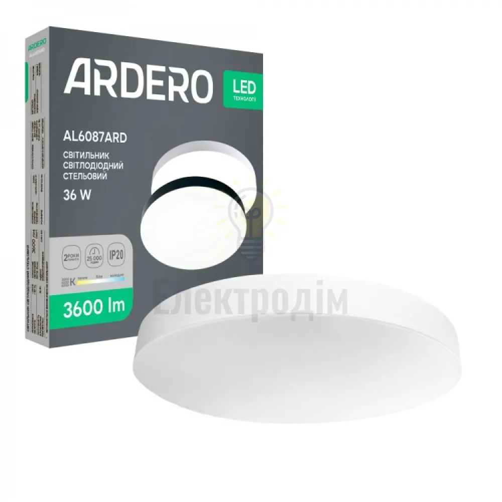 AL6087ARD 36W коло білий 3600Lm 3000/4000/6500K 400*42mm TREND 80637 