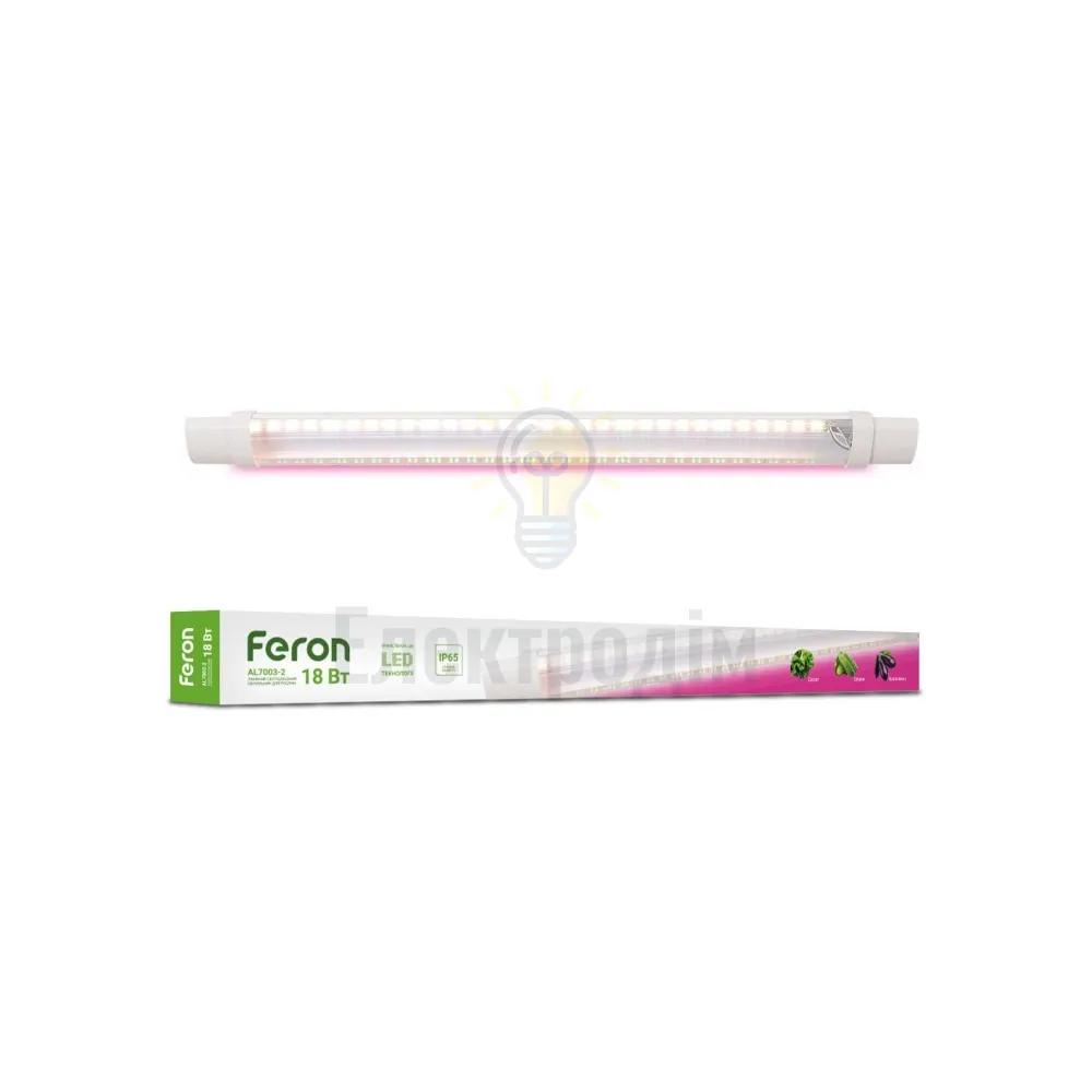 AL7003-2 18W, AC180-240V 600*53*35mm 50/60Hz IP65 із мережевим шнуром 80898 