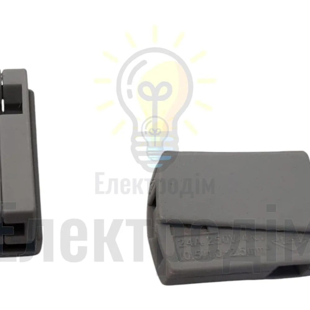 Клема 224-101 сервісна 1-контактна 24А 250V/4kv (0.5)1.0-2.5mm 1022592 