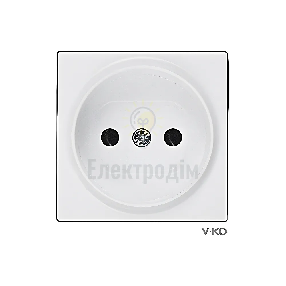 Розетка 1-на  Viko Meridian біла 90970007-WH 