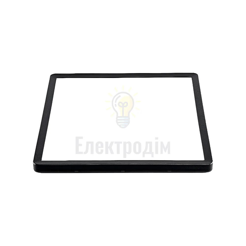 LED світильник з декоративною підсвіткою квадратний VIDEX DL3S 24W 4000K Чорний VL-DL3S-244B  - фото 1
