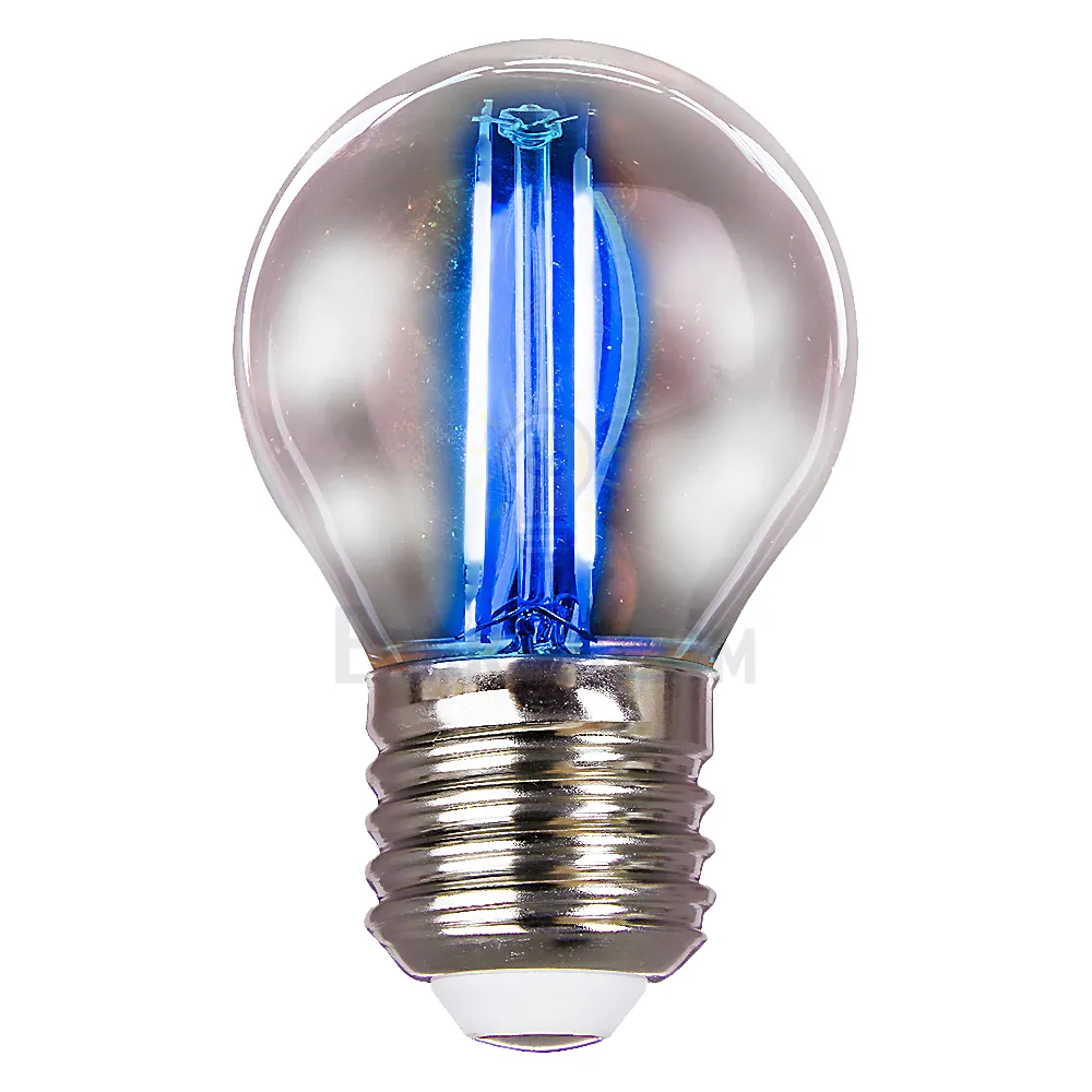 LED лампа філаментна VELMAX V-Filament-G45, 2W, E27, синя, 200Lm 21-41-34 