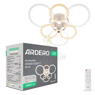 AL6136ARD 115W коло 12850Lm 3000K-6500K 660*130mm FELICITY 80074 — купити в Електродім