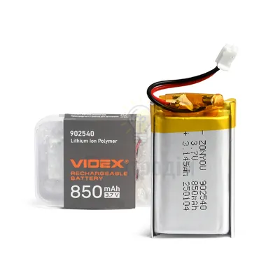Акумулятор B902540 Li-pol 850mAh Videx VLF-B902540-85 — купити в Електродім