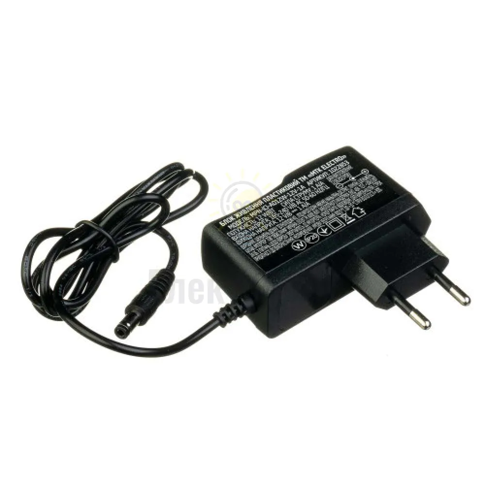 Блок  живлення 12В пластик (з кабелем живлення1А) - 12V (С) 1022853  - фото 1