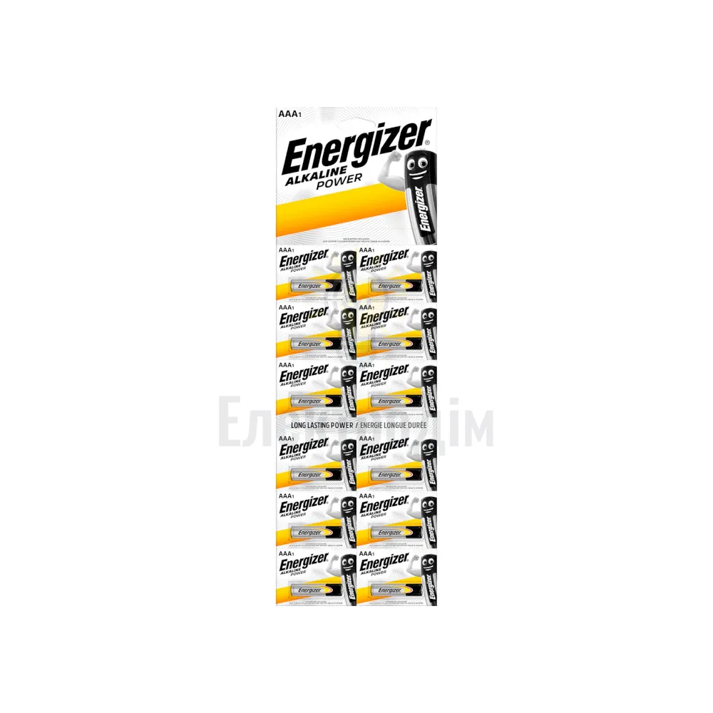 Батарейка Батарейка ENERGIZER ААА/LR03 Alk Power multiblister уп. 12шт ціна за 1 шт. 6548463 