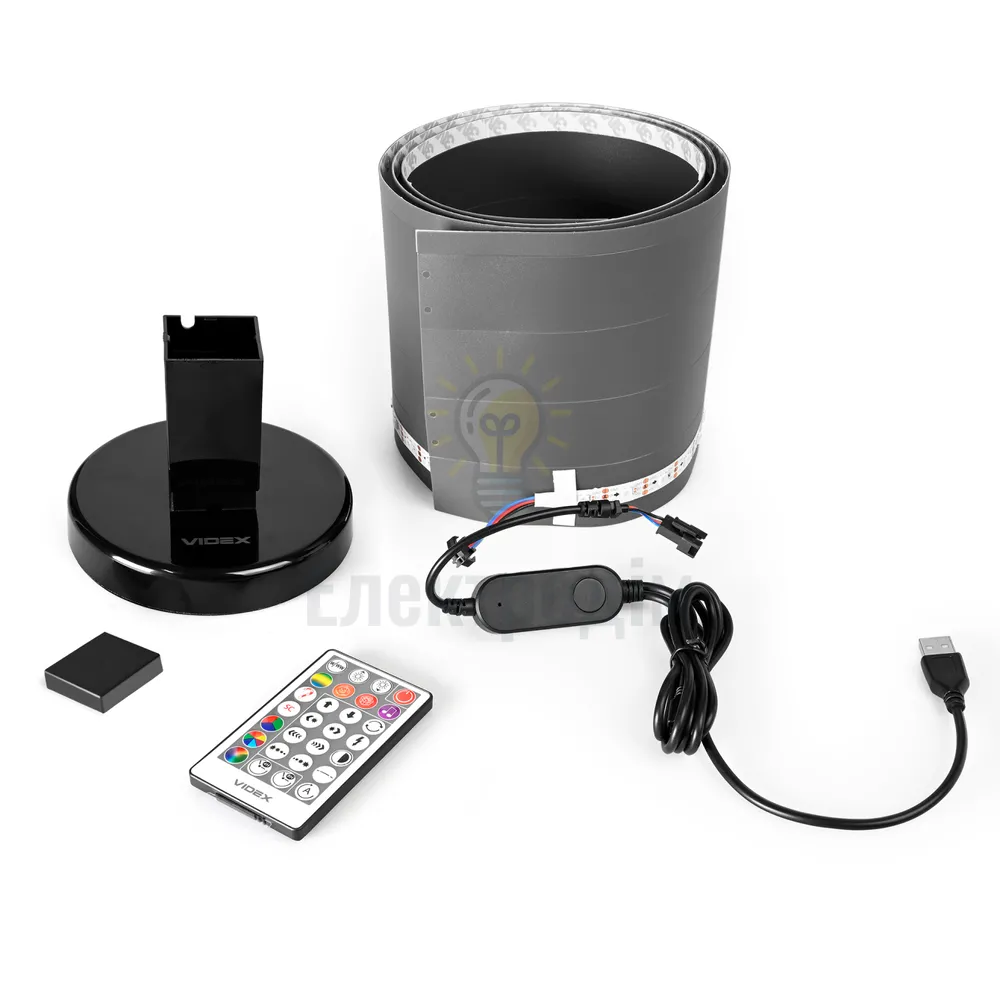 LED лампа підлогова VIDEX TF20 RGB 10W Black VL-TF20B-RGB  - фото 5