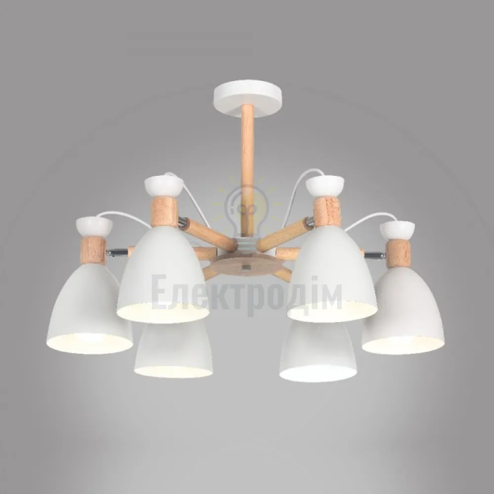 AL6196-1ARD 6*E27*40W 650*430mm білий SCANDY 80101  - фото 4
