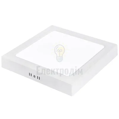 016-084-0036-010 Світильник накладний LED 36W 3CCT 3600Lm 160-265V 290*h32мм ІР20 білий квадрат 016-084-0036-010 — купити в Електродім