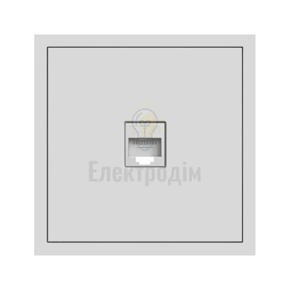 ER151PC-W розетка комп’ютерна, механізм білий Soft 80722  - фото 1