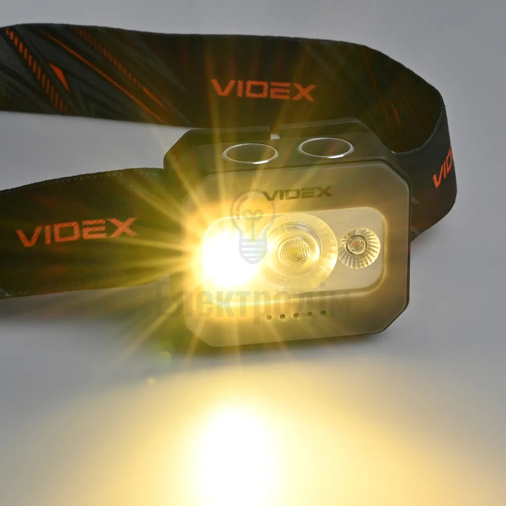 Налобний світлодіодний ліхтарик VIDEX VLF-H086 400Lm 3000K/5000K/RED (20шт/ящ) VLF-H086  - фото 11