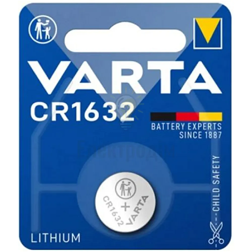 Батарейка VARTA CR 1632 (блистер-1 шт.) 6632101401 