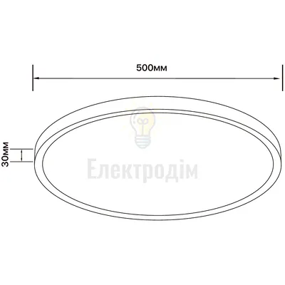 LED світильник ДББ MILLENNIUM білий Violux круг 44W 5000К ІР20 351144 — купити в Електродім