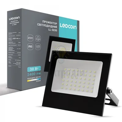 LL-5030 30W 2400Lm 6500K (125*110*25мм) чорний IP65 LC 80481 — купити в Електродім